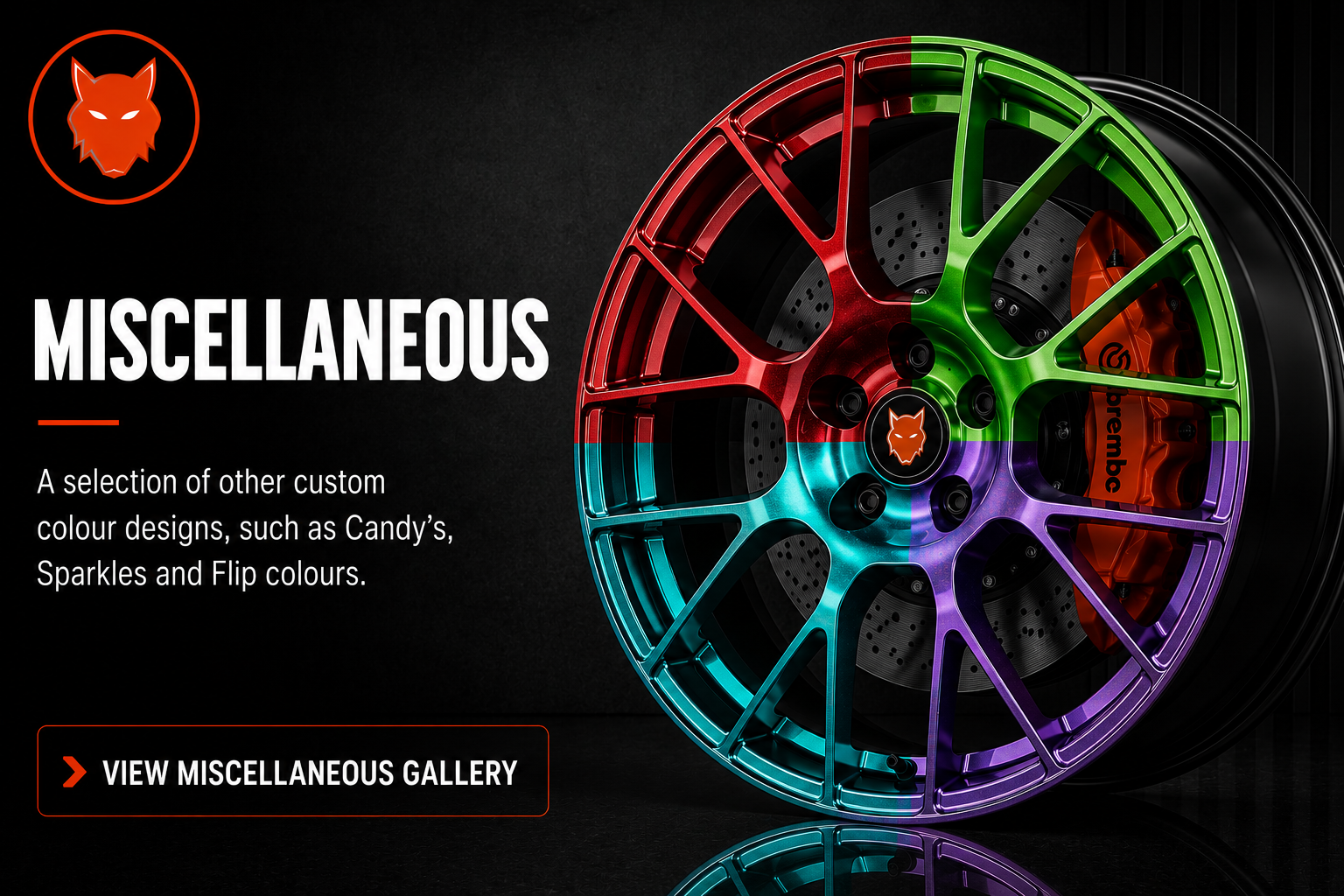 Miscellaneous alloy wheel finish