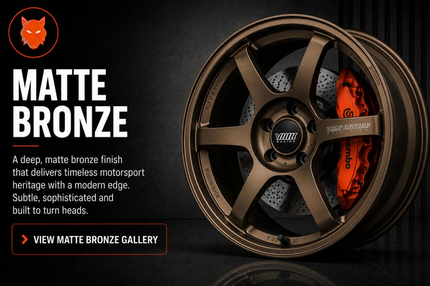 Matte Bronze alloy wheel finish